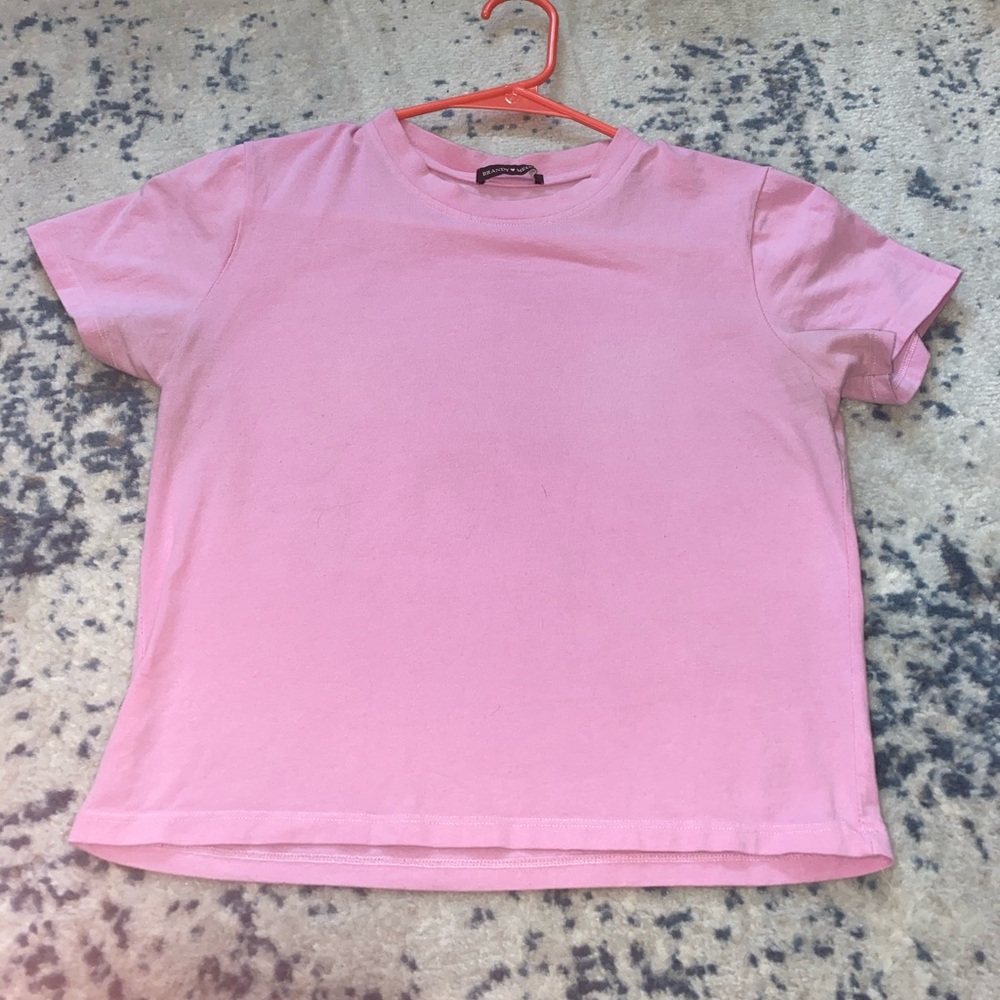 Pink crop top (brandy Melville)